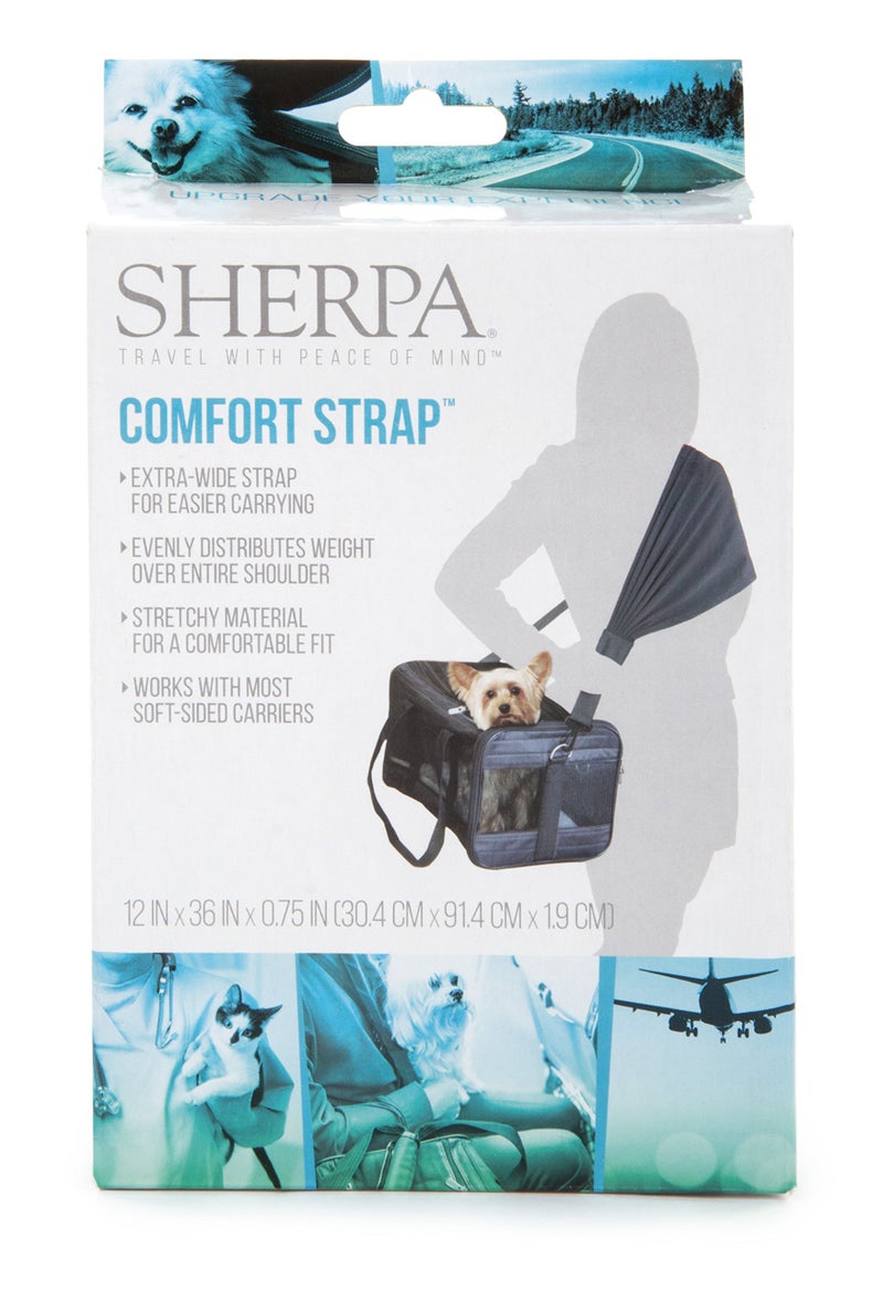 Sherpa Travel Pet Carrier Accessory, Comfort Strap, Black (56014) - Image 1